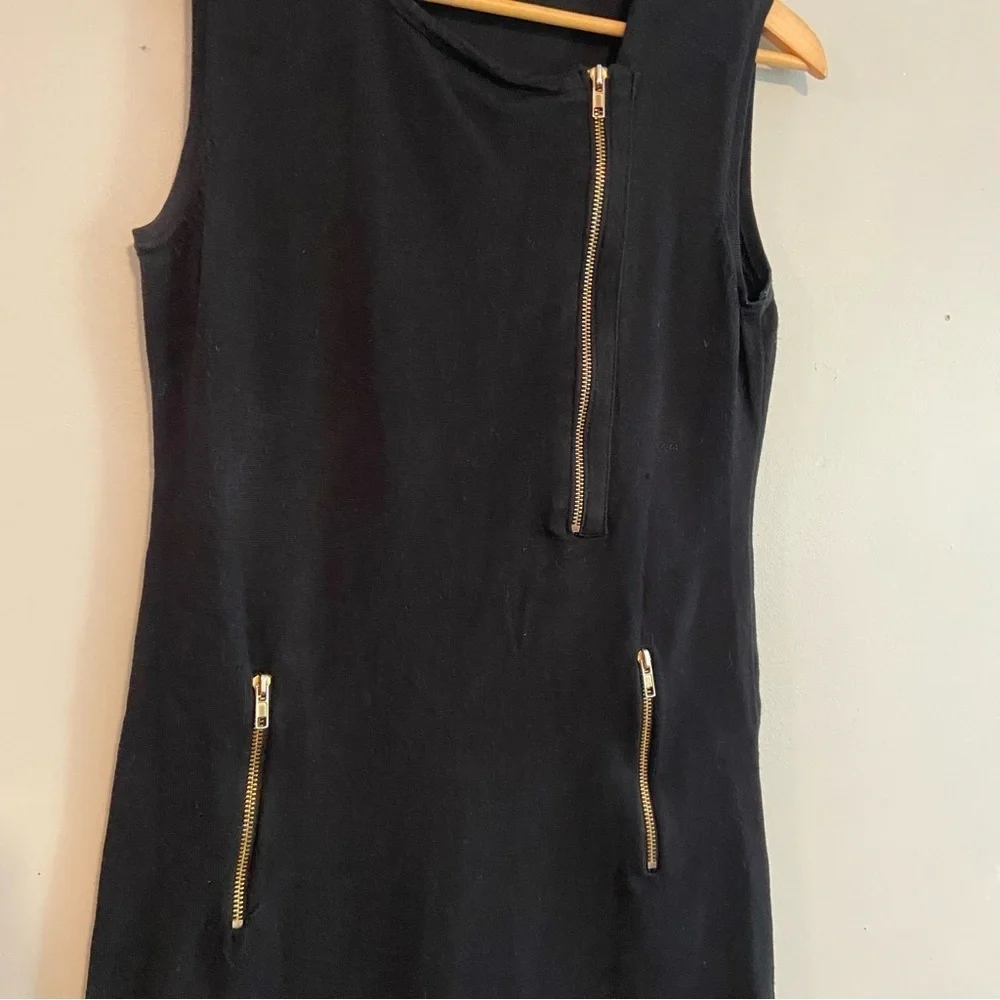 Sioni Black Sleeveless Sheath Mini Dress - Picture 2 of 5